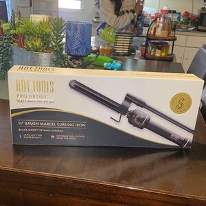 Hot Tools Pro Artist 3/4" Salon Marcel Curling Iron - Black Gold